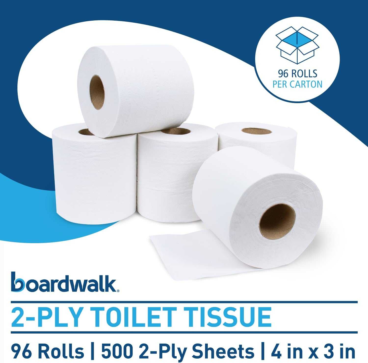 Boardwalk 2-Ply Bathroom Toilet Paper Tissue: Infographics