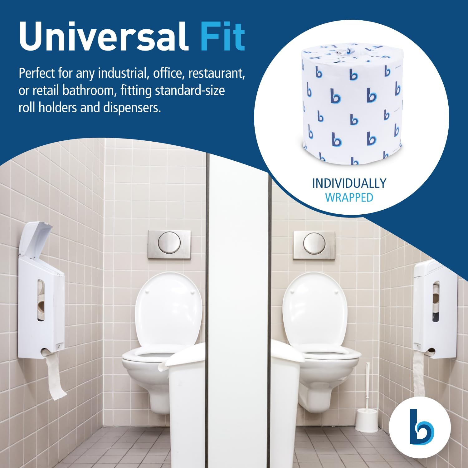 Boardwalk 2-Ply Bathroom Toilet Paper Tissue: Infographics