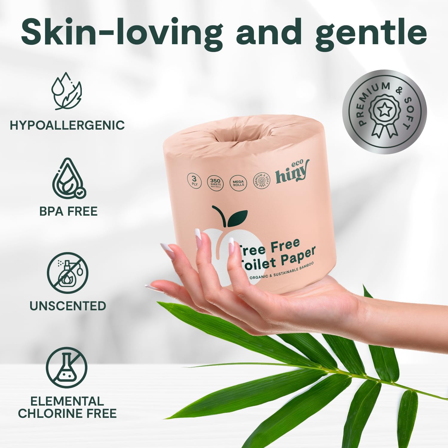 ecoHiny Premium & Soft Bamboo Toilet Paper: Infographics