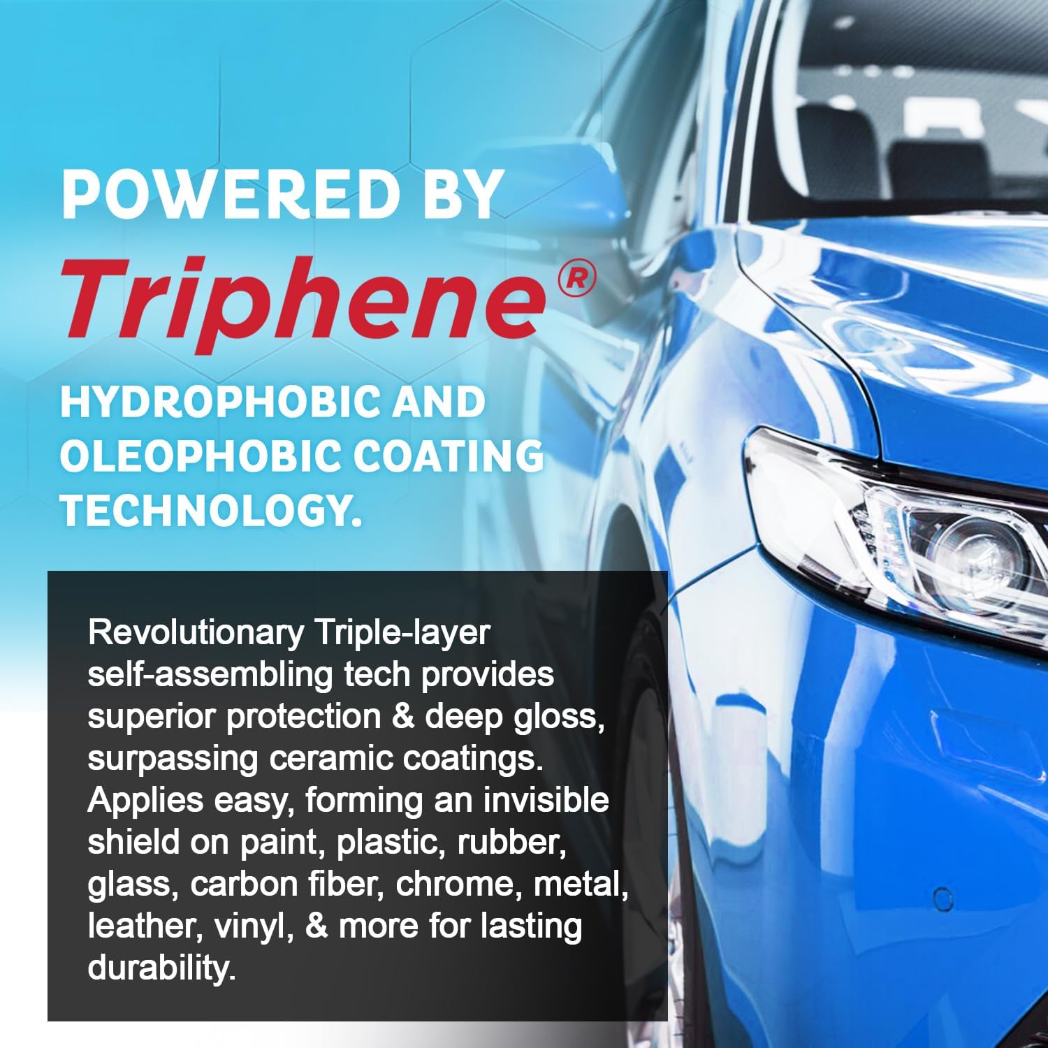 MAXLONE™ 20oz Car Spray with Triphene®: Infographics