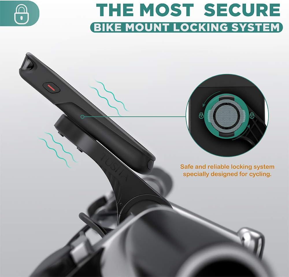 TUSITA Out Front Mount Compatible with Garmin Edge GPS Bike Computer: Infographics