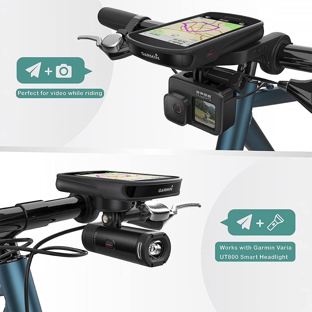 TUSITA Out Front Mount Compatible with Garmin Edge GPS Bike Computer: Infographics