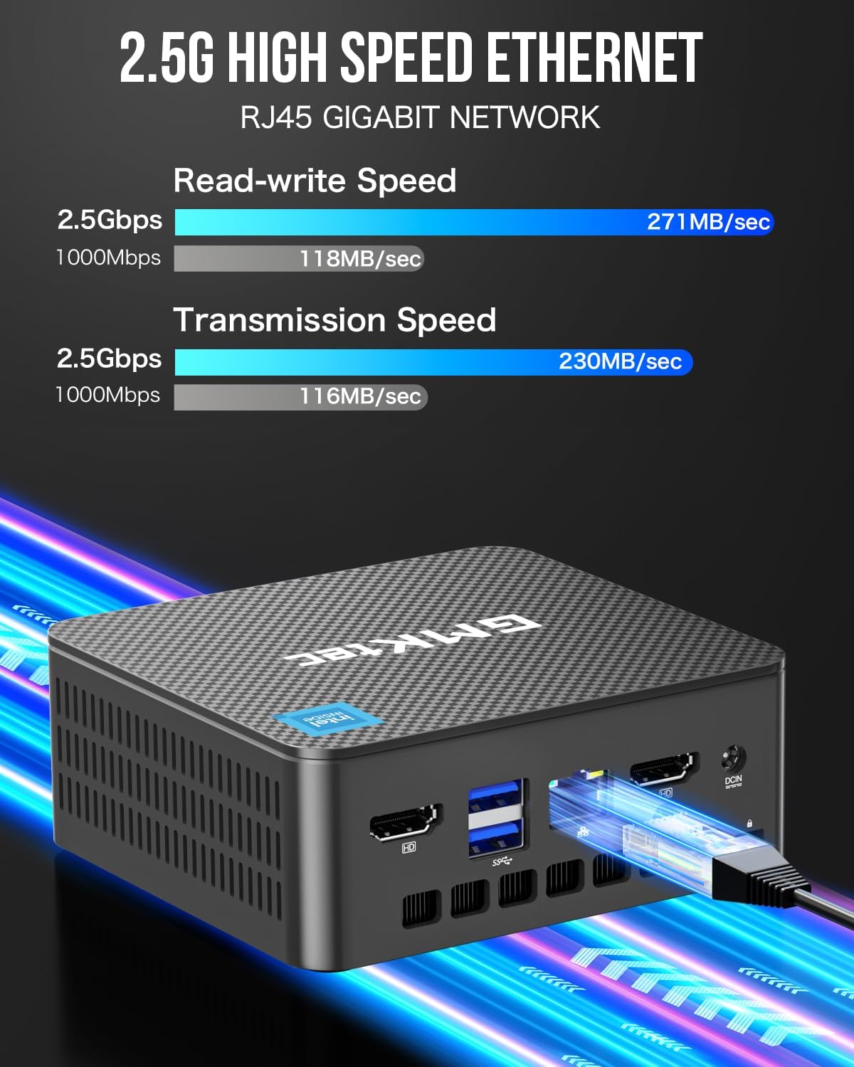 GMKtec Mini PC Intel N150 (Turbo 3.6GHz) 16GB DDR4 1TB PCIe M.2 NVMe SSD: Infographics