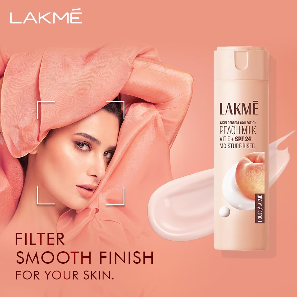 LAKMÉ Peach Milk Ceramide Lotion Moisturizer with SPF 24 & Hyaluronic for Intense…: Single Feature / Benefit Secondary Images