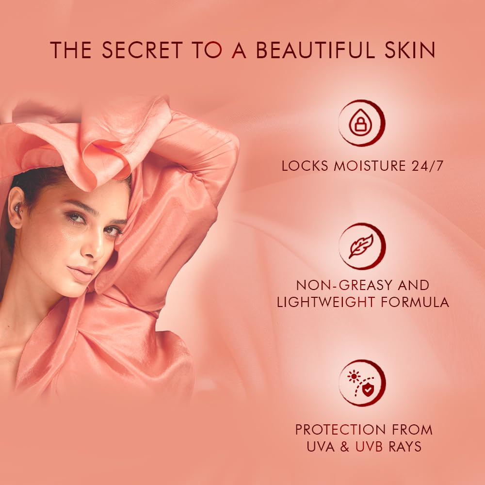 LAKMÉ Peach Milk Ceramide Lotion Moisturizer with SPF 24 & Hyaluronic for Intense…: Single Feature / Benefit Secondary Images