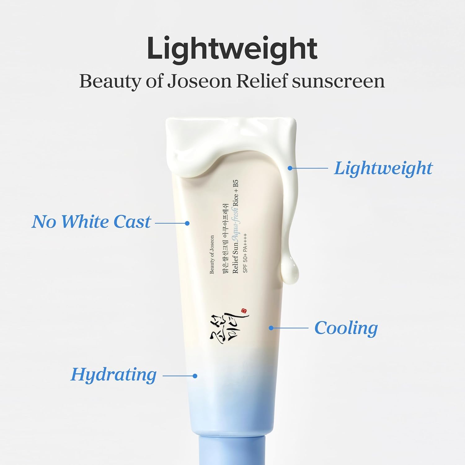 BEAUTY OF JOSEON Relief Sun Aqua-Fresh Rice + B5 SPF 50+ PA++++ (50 ml): Single Feature / Benefit Secondary Images