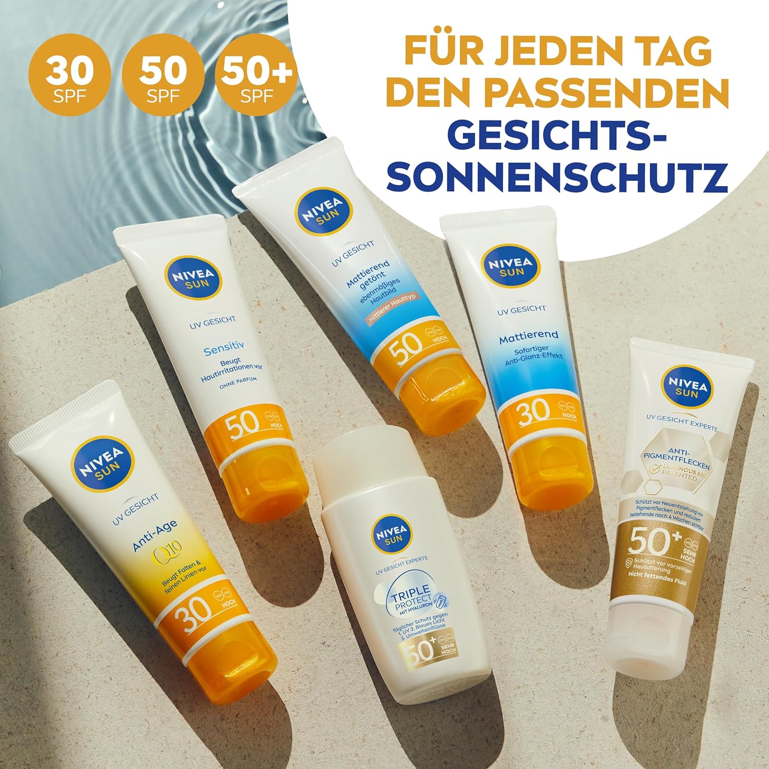 NIVEA SUN UV Face Mattifying Sun Protection SPF 50 (50 ml): Inclusions Secondary Images