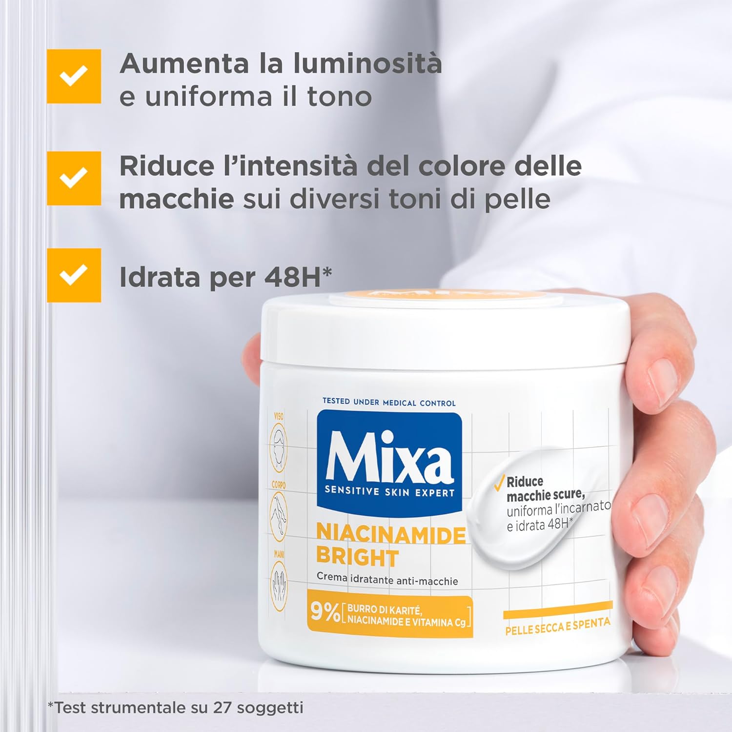 Mixa Anti-Stain Moisturising Cream for Dry and Dull Skin: Single Feature / Benefit Secondary Images