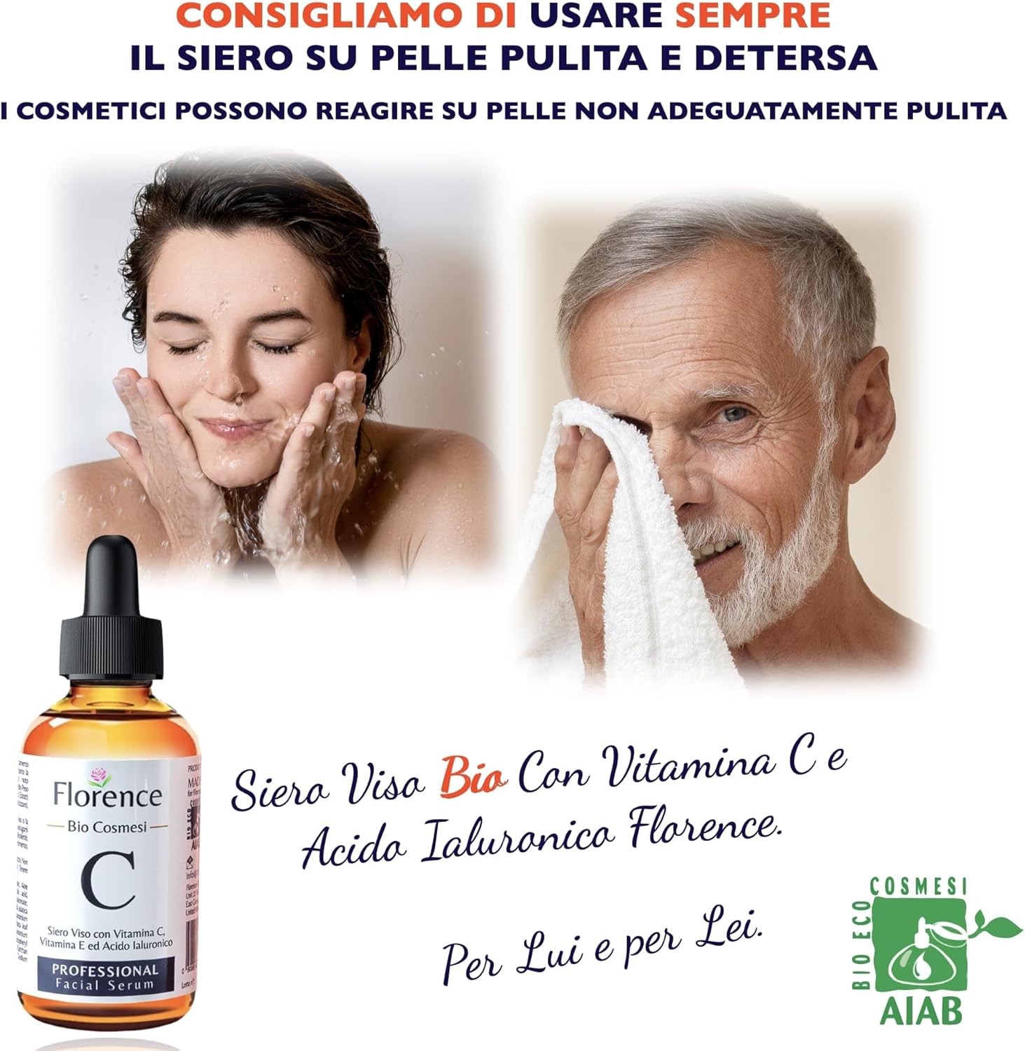 Big 2.11oz. Organic Vitamin C Serum for Face with Hyaluronic Acid. Anti-Aging: Single Feature / Benefit Secondary Images