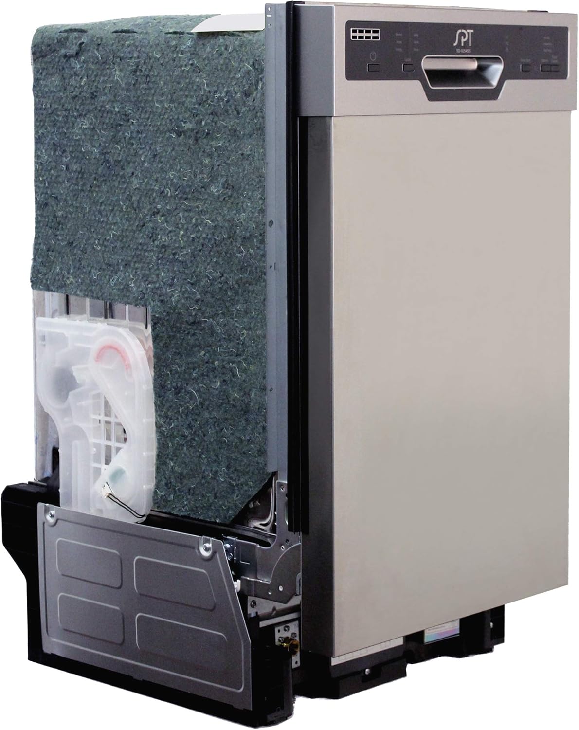 SPT SD-9254SSA 18″ Wide Built-In Stainless Steel Dishwasher w/Heated Drying: Product Anatomy Secondary Images