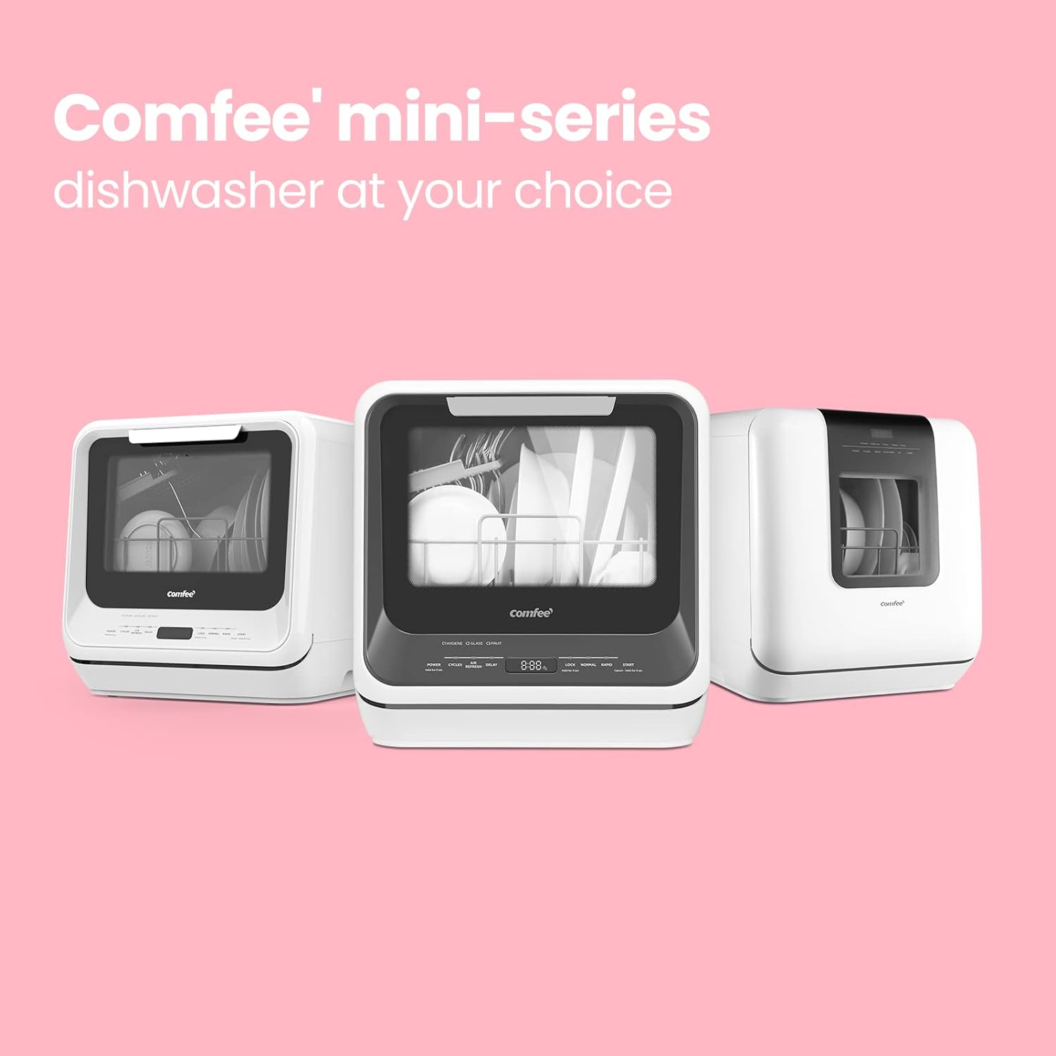 COMFEE' Portable Mini Dishwasher Countertop with 5L Built-in Water Tank for Apartments&…: Help Choose Secondary Images