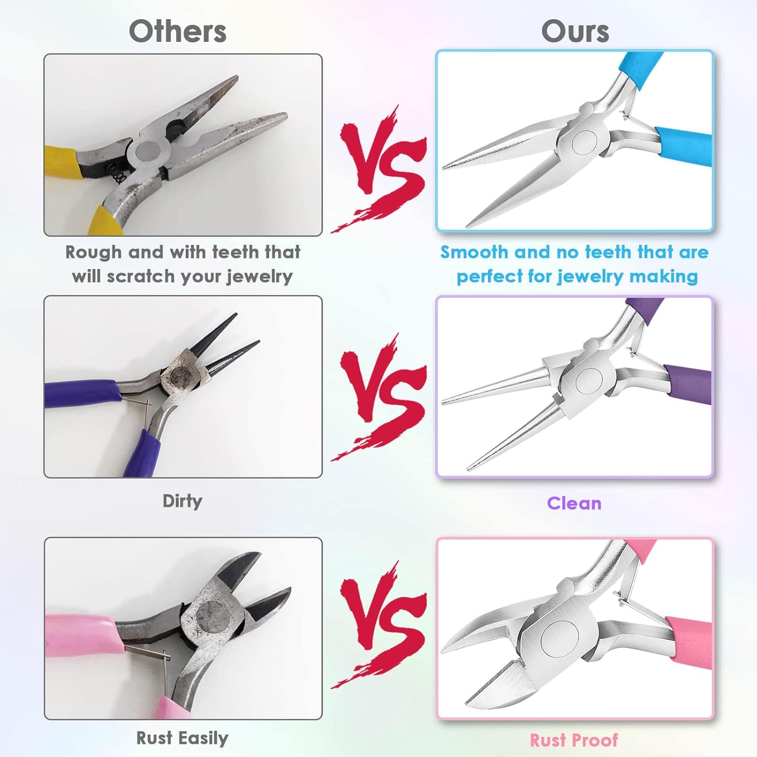 Jewelry Pliers Set: Competitor Comparison Secondary Images