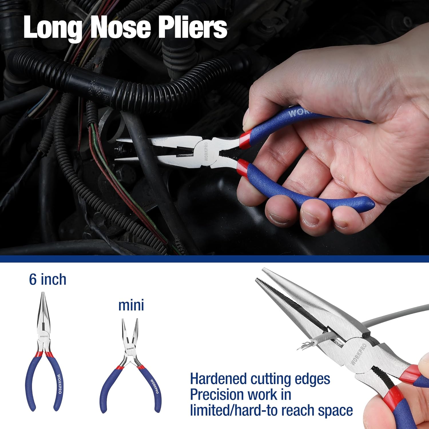 7-piece WORKPRO Pliers Set with Groove Joint: Single Feature / Benefit Secondary Images
