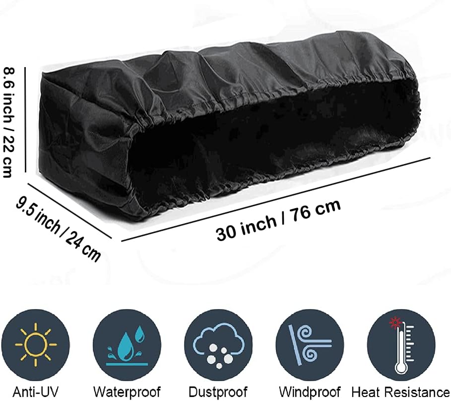 Clearly communicates the physical size of the product using precise measurements and a visual scale reference.