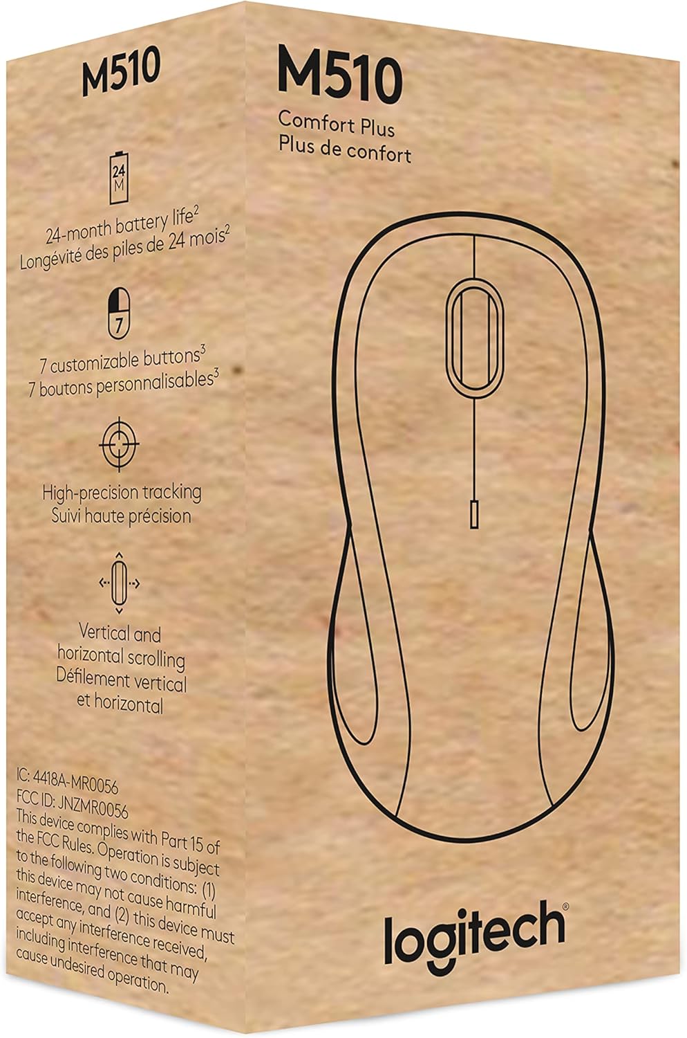 Highlights multiple key features of the wireless mouse to showcase its capabilities and benefits.