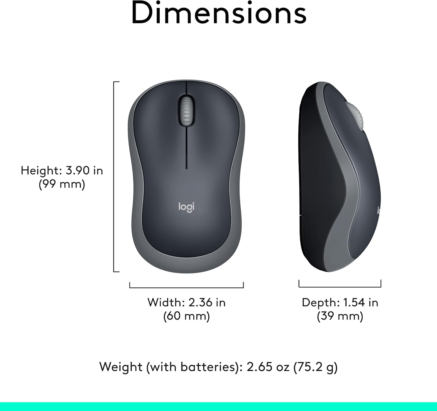 Provides the exact dimensions and weight of the product to help shoppers understand its physical size and portability.