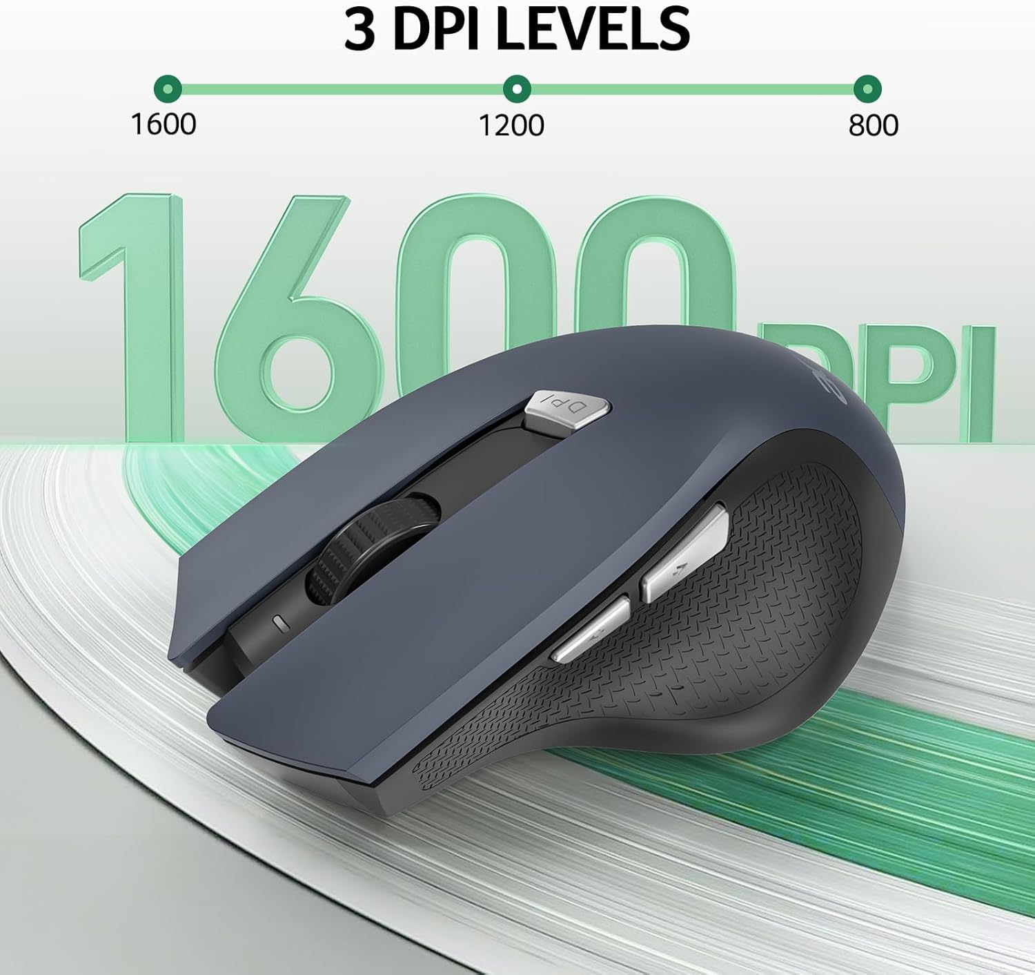 Communicates the different DPI (dots per inch) resolution levels offered by the product, allowing customers to assess its performance capabilities.