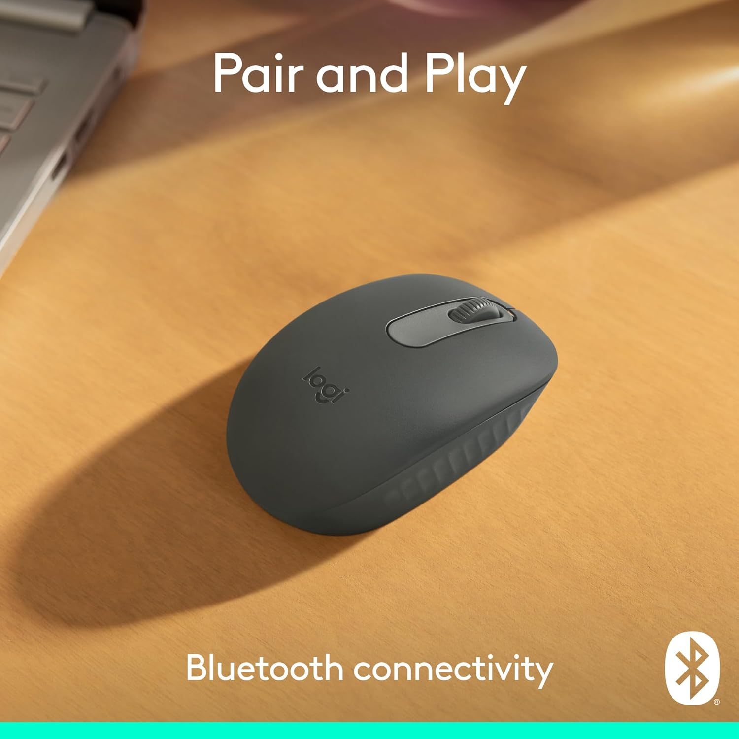 Highlights the product's Bluetooth connectivity feature, allowing wireless pairing and use with compatible devices.