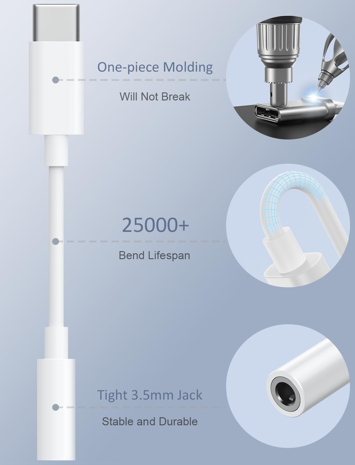 Highlights multiple features and benefits of the product's durable construction and long-lasting design to reassure customers of its quality and longevity.