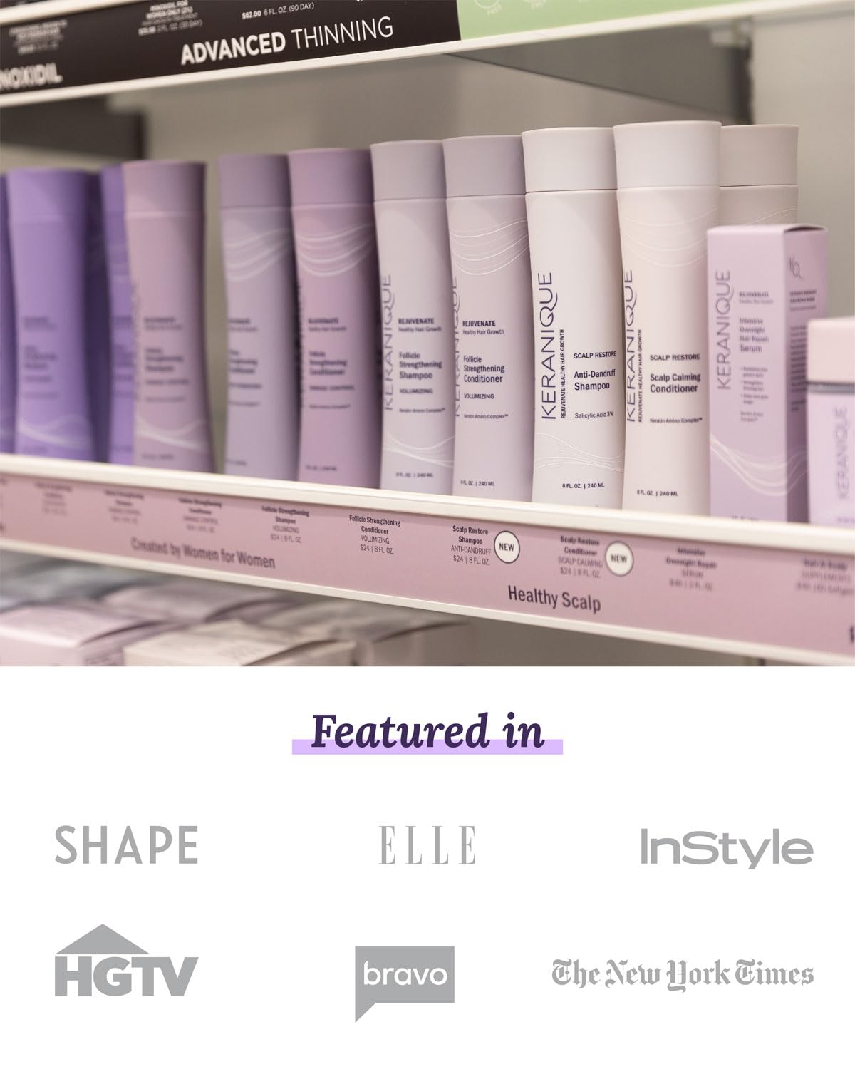 Showcases the product's credibility and popularity by highlighting publications and media outlets that have featured it.