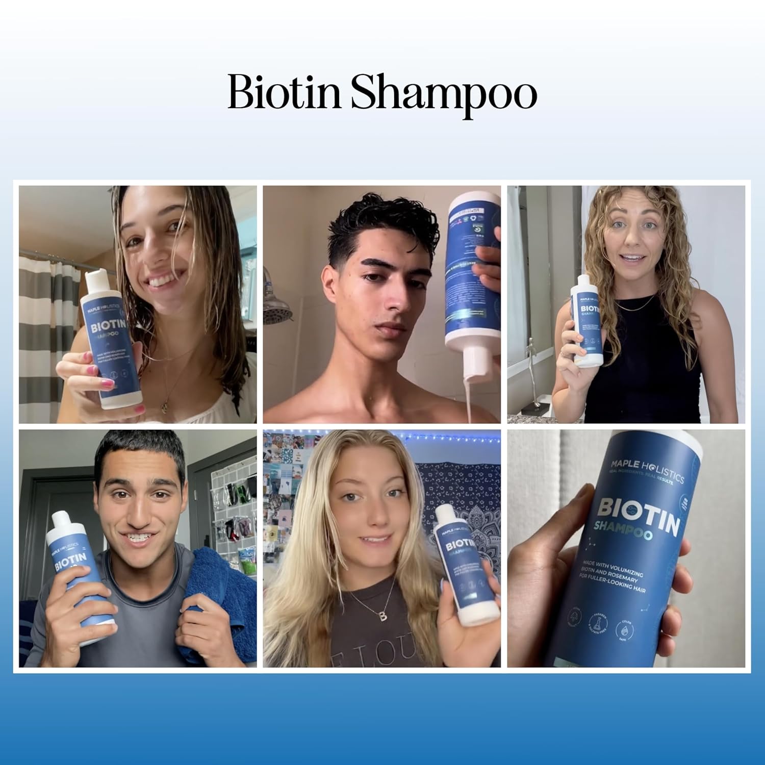 Showcases real customers using and holding the product in their everyday environments, building trust and social proof.