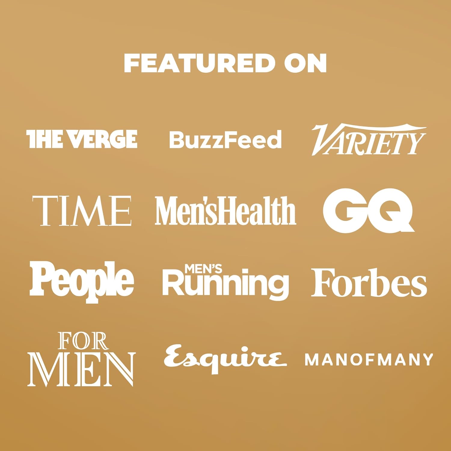 Showcases the product's credibility and popularity by highlighting prominent media outlets that have featured it.