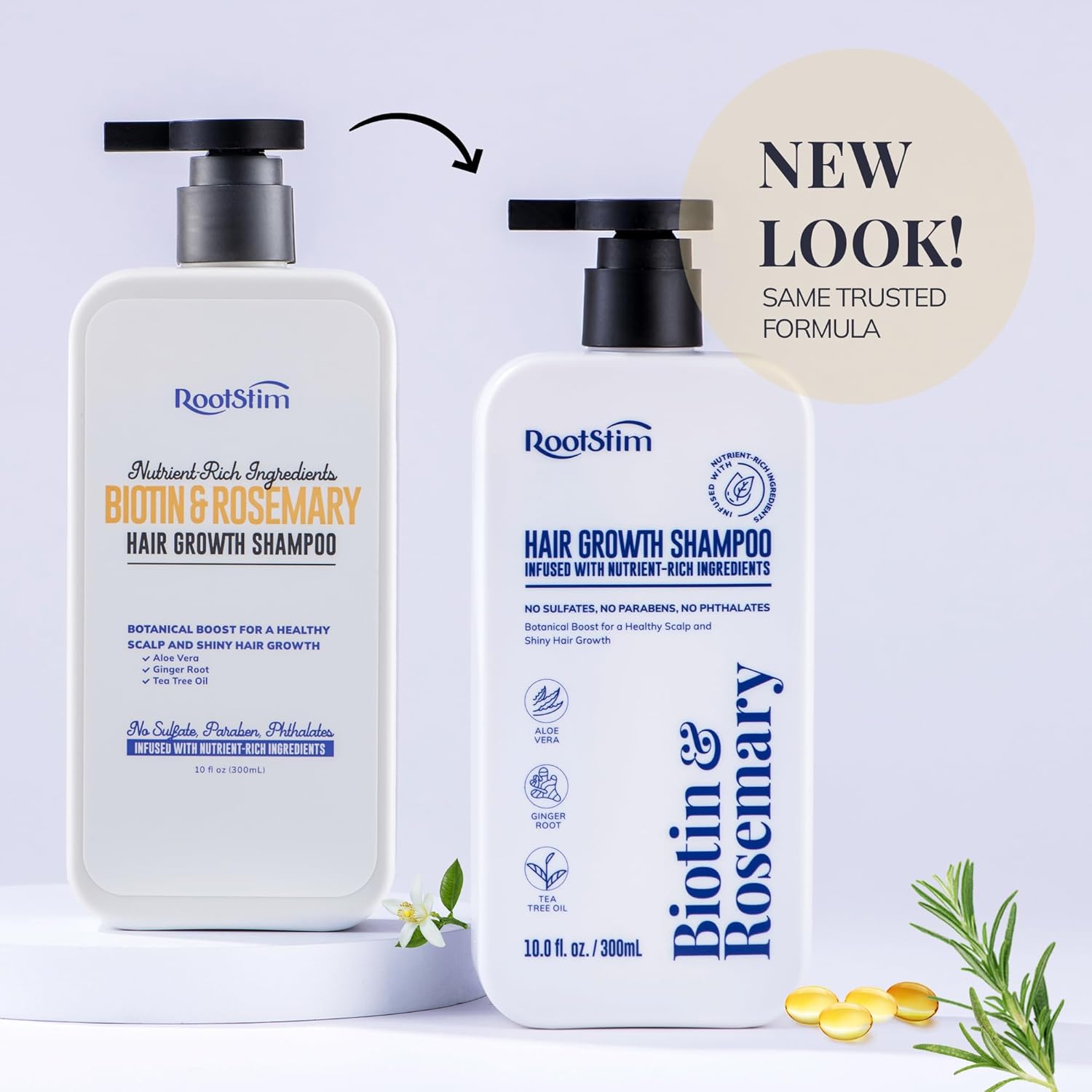 Highlights the key features and benefits of the hair growth shampoo, including its nutrient-rich, botanical ingredients and lack of harsh chemicals, to promote healthy hair growth.