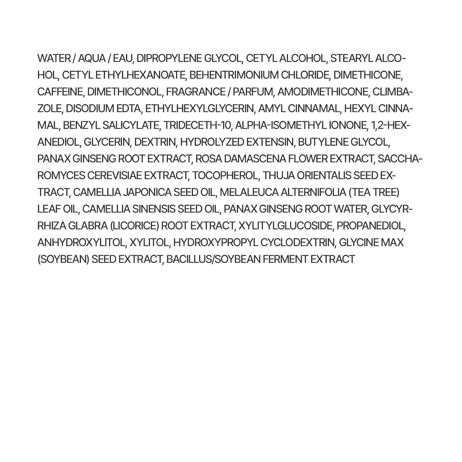 Provides transparency by listing all the ingredients contained in the product.