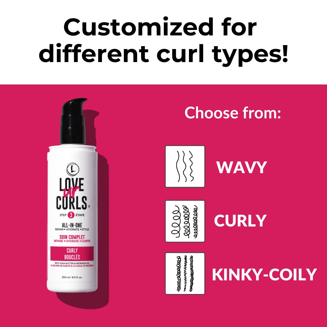 Guides customers in selecting the right product variant for their specific curl type.