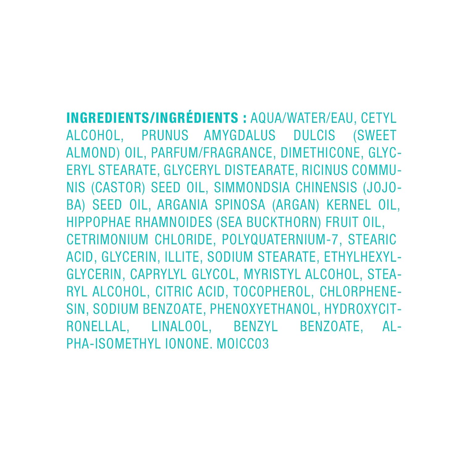 Provides transparency by listing all the ingredients contained in the product.