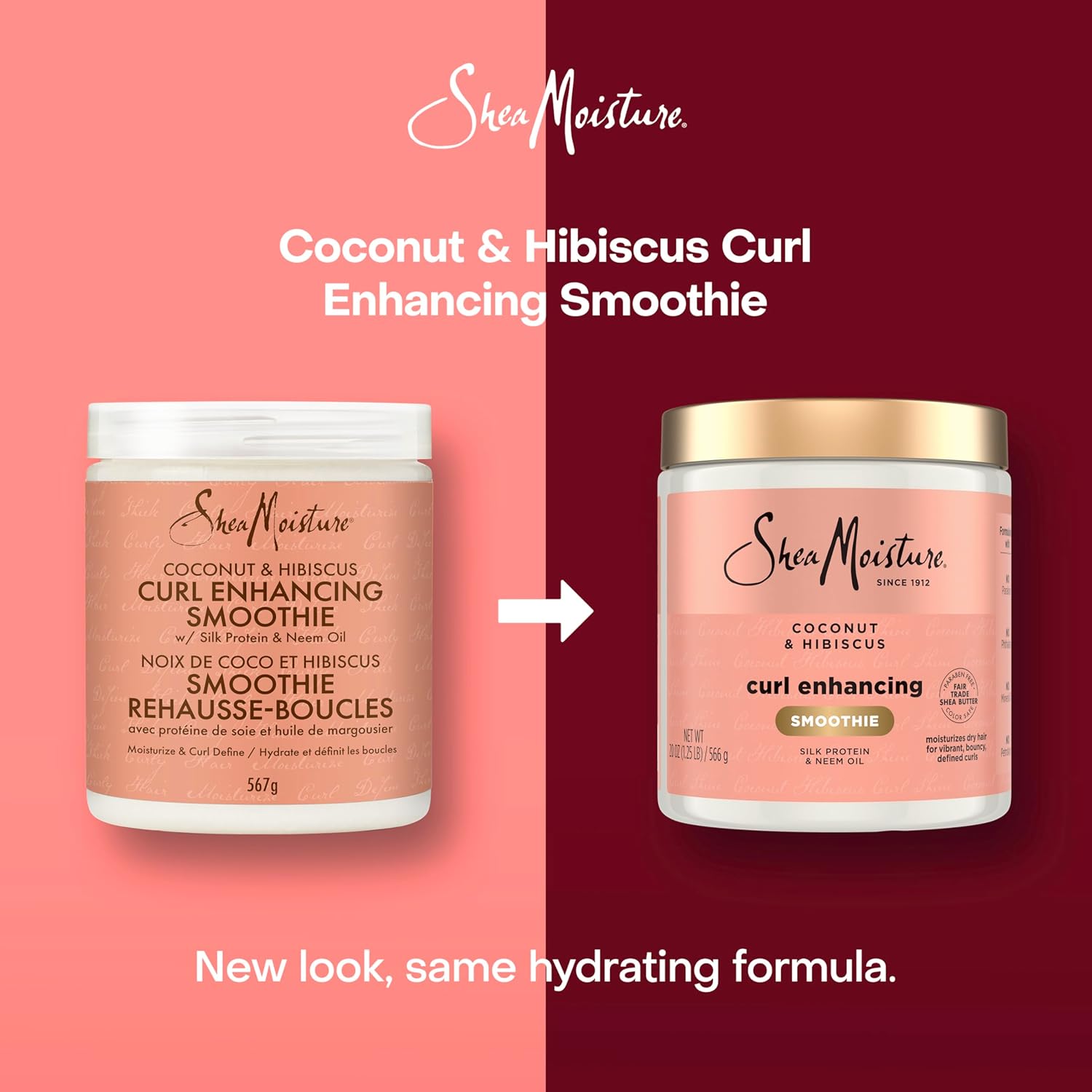 Highlights the product's curl enhancing and hydrating benefits for curly hair.