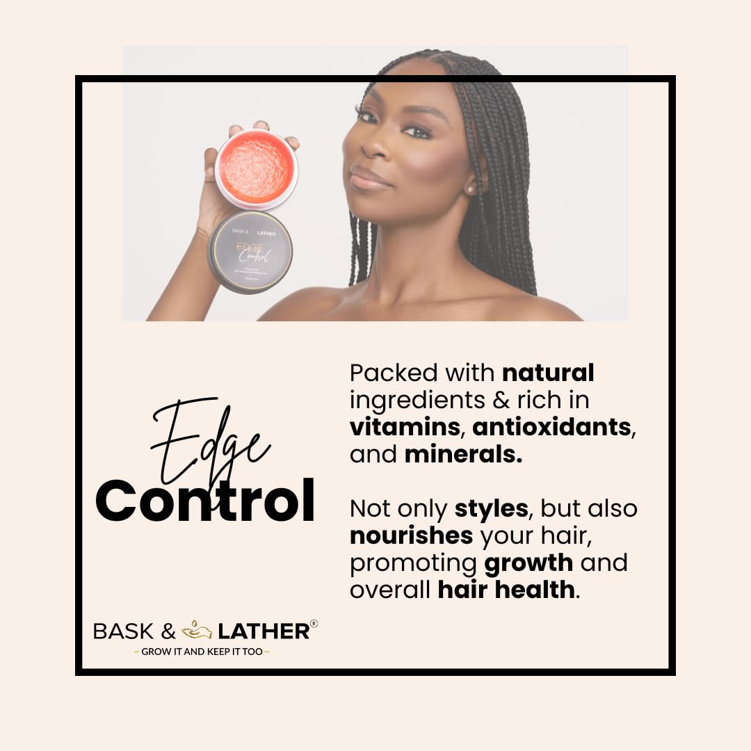 Highlights that the product contains natural ingredients and promotes hair growth and overall hair health.