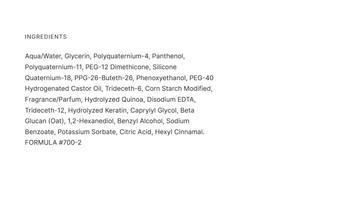 Provides transparency by listing all the ingredients contained in the product formula.