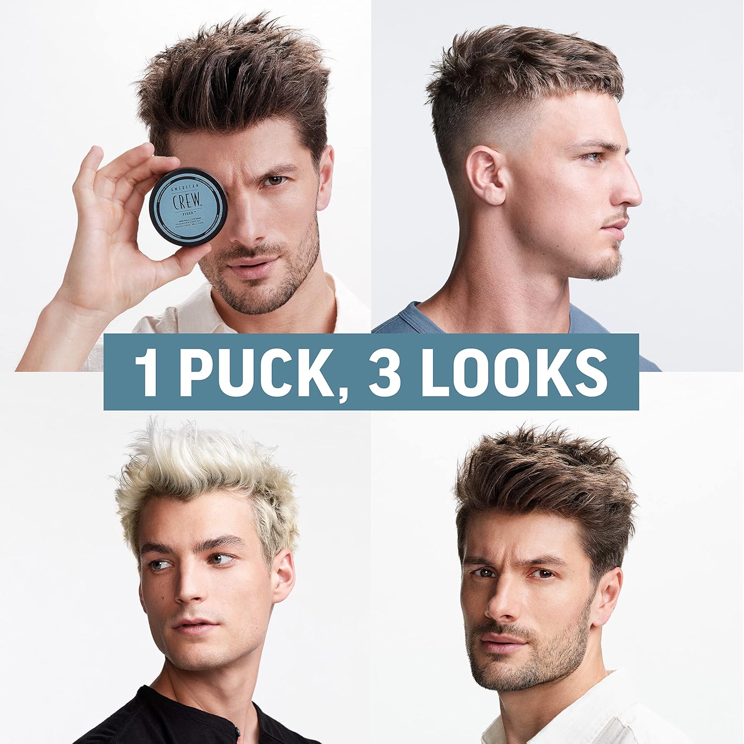 Highlights the versatility of the product by showing how it can create different hairstyles or looks from a single product.