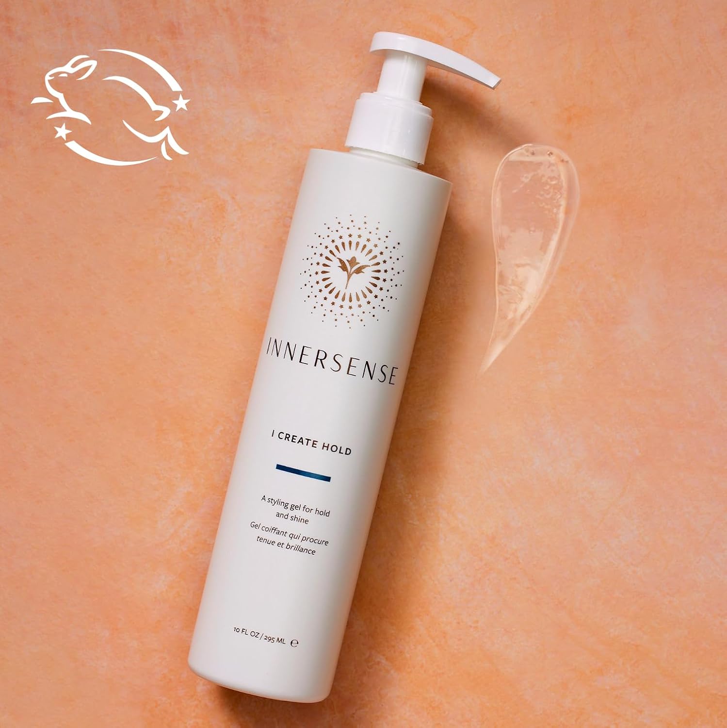Emphasizes the Innersense brand identity and product packaging design.