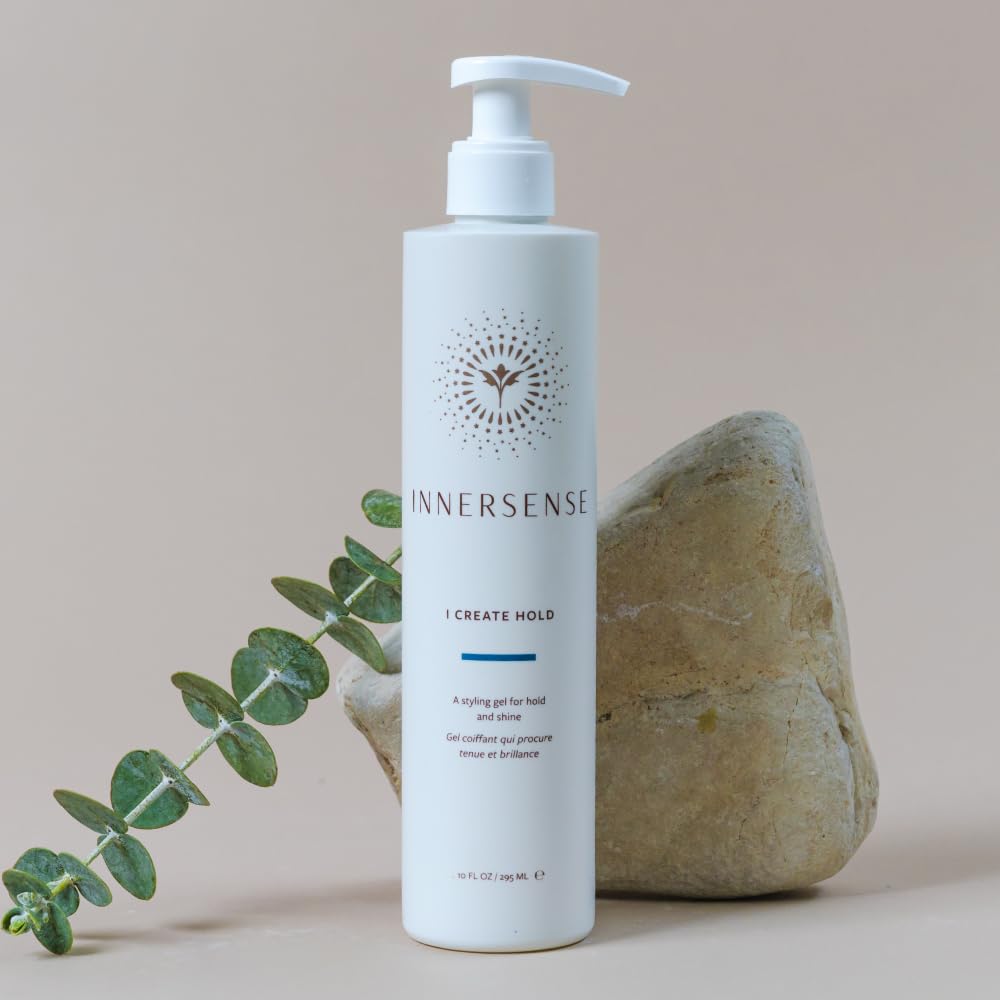 Highlights the product's ability to provide hold and shine for hairstyling.