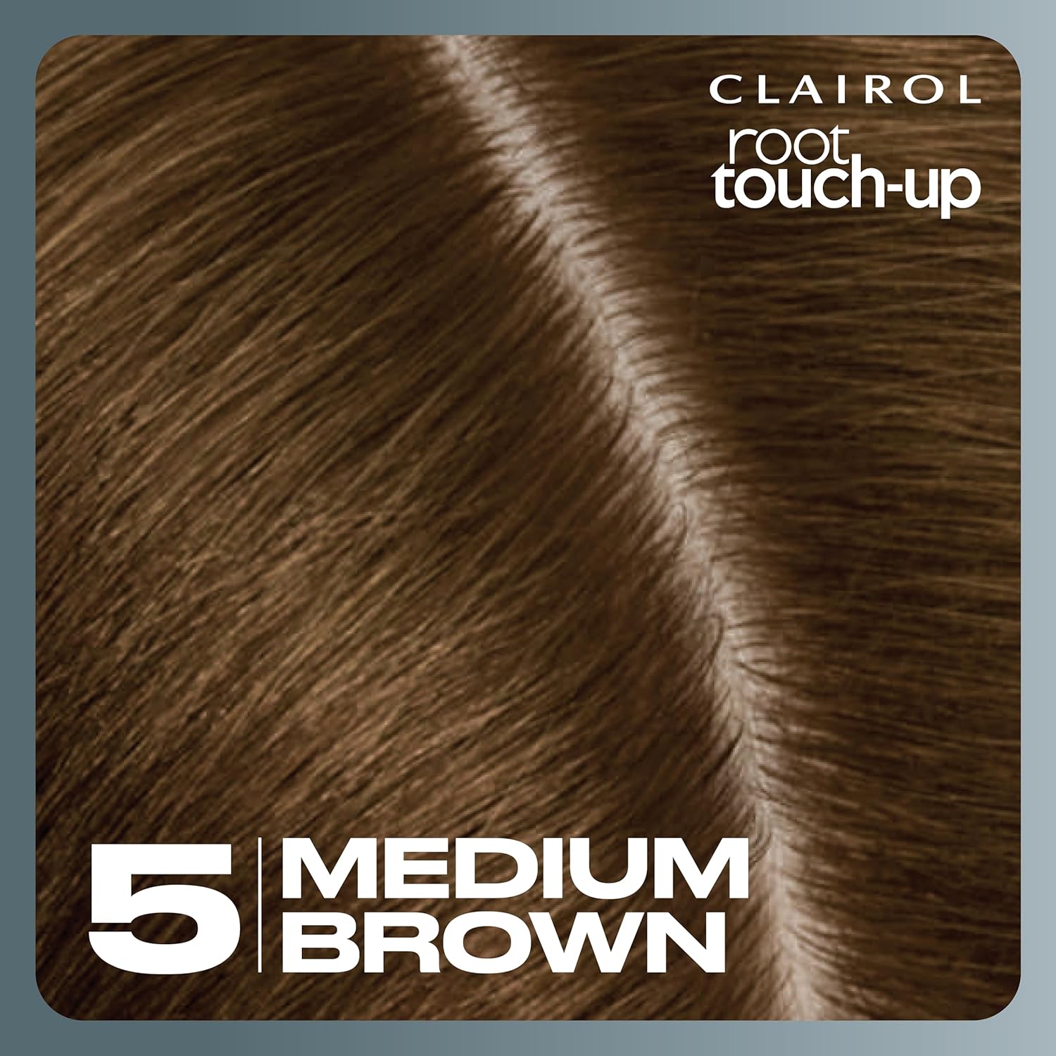 Showcases the specific hair color shade of the root touch-up product to help customers identify the right match.
