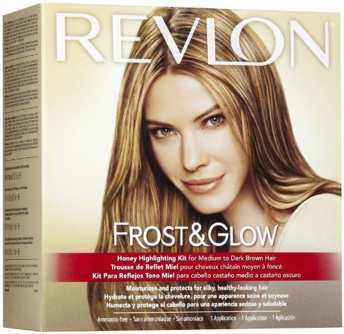 Showcases the product's key feature of providing a honey highlighting effect for medium to dark brown hair.