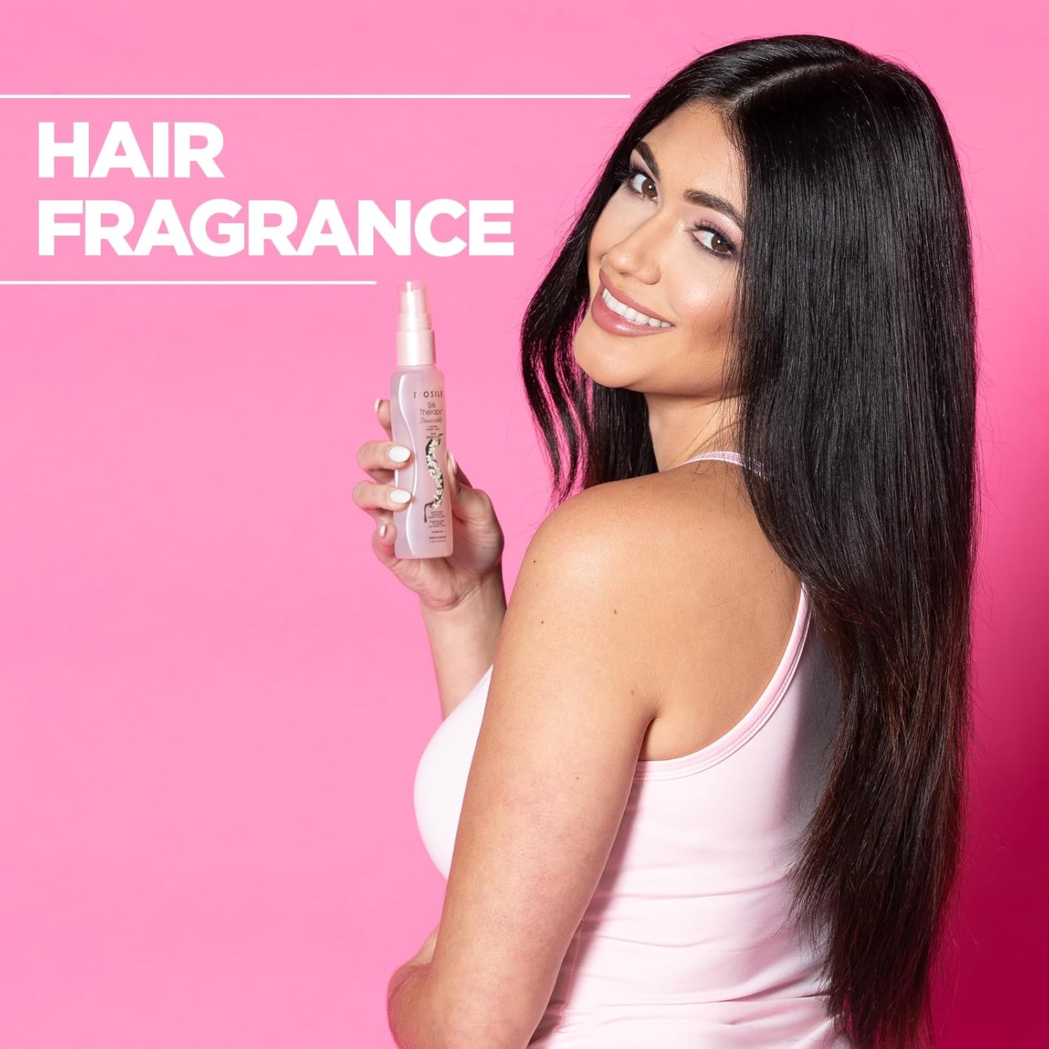 Highlights the product's ability to provide a pleasant fragrance for hair.