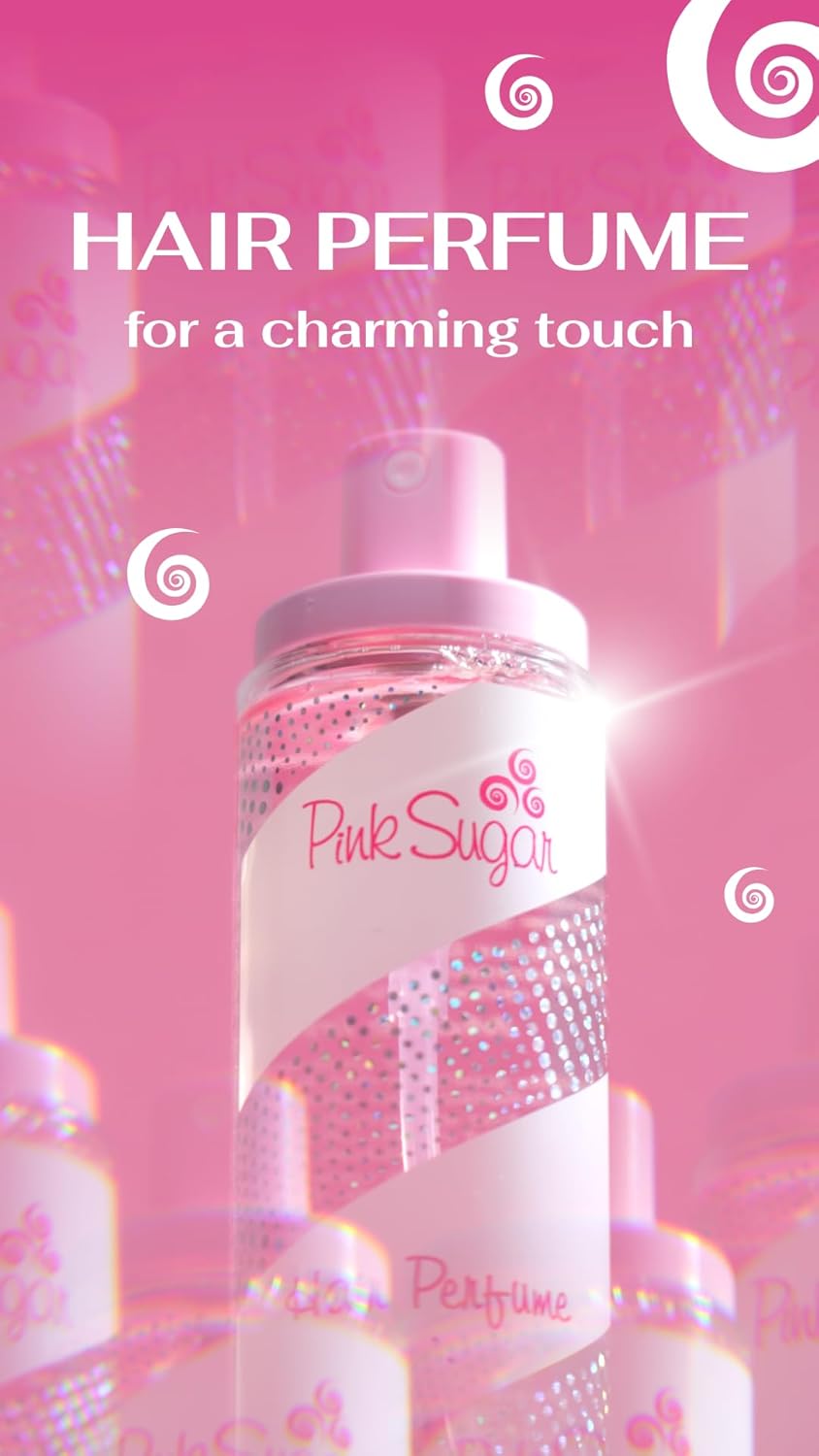 Highlights the product's ability to add a charming fragrance to hair.