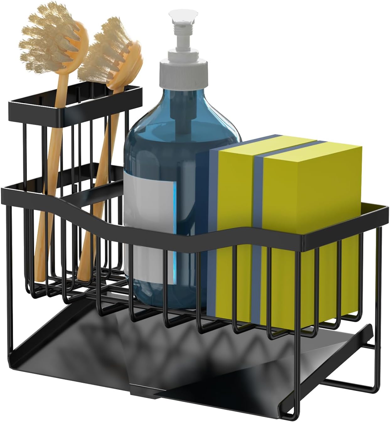 Shows the various items included with the product, likely a cleaning kit or set.