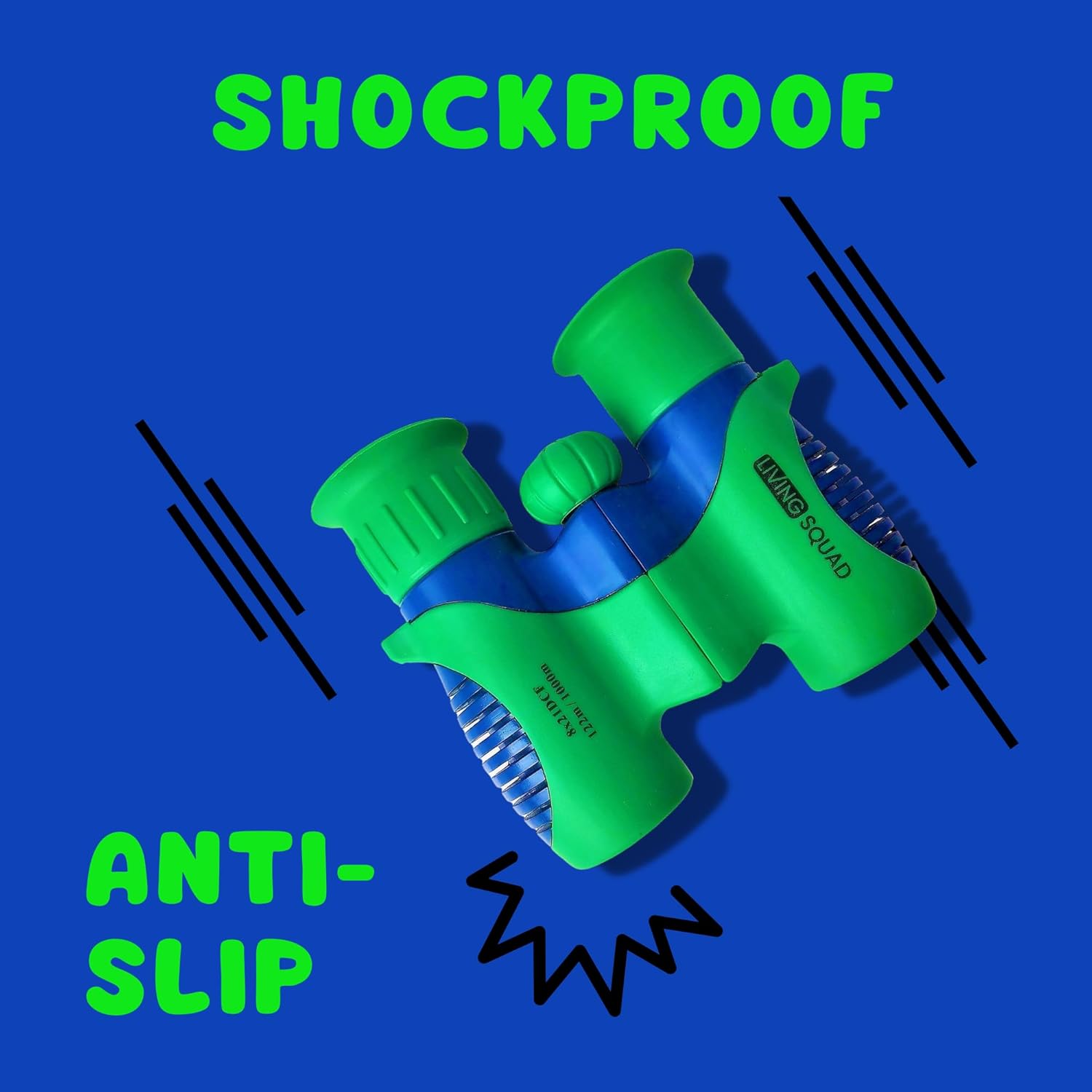 Highlights the product's shockproof and anti-slip features to reassure durability and safety.