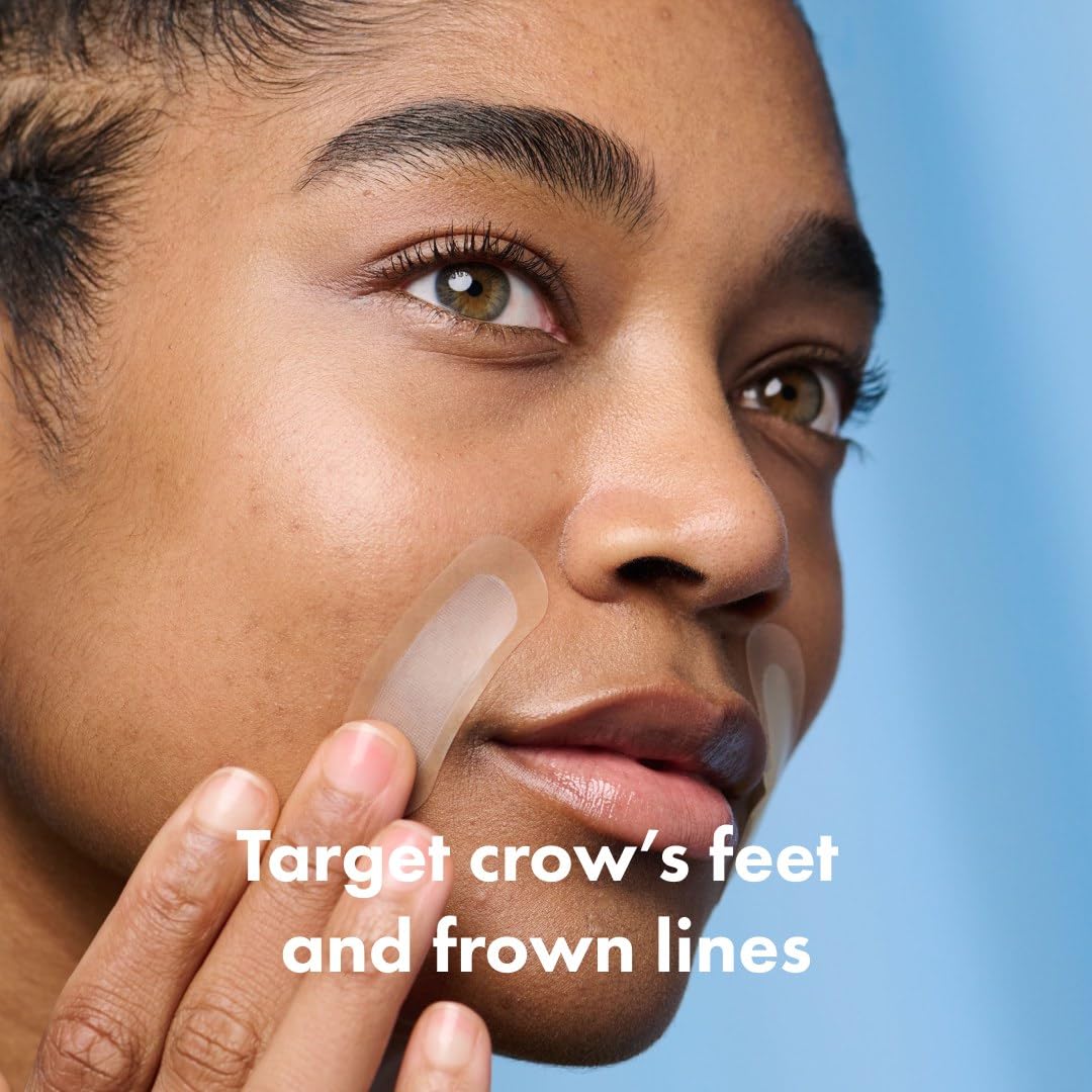 Demonstrates the product's ability to target specific areas of concern like crow's feet and frown lines, highlighting its precision in addressing signs of aging.