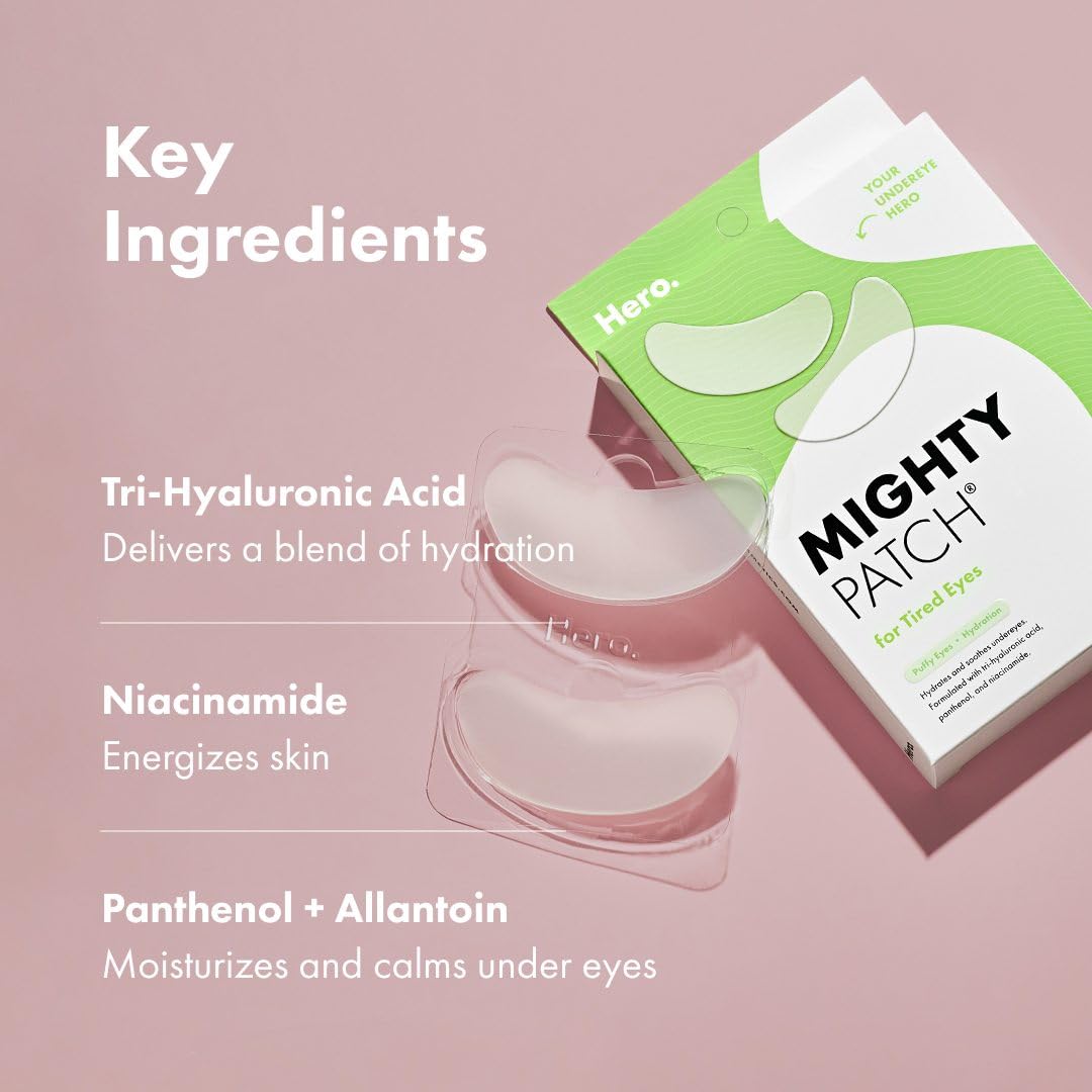 HERO COSMETICS Mighty Patch™ for Tired Eyes Patches: Infographics