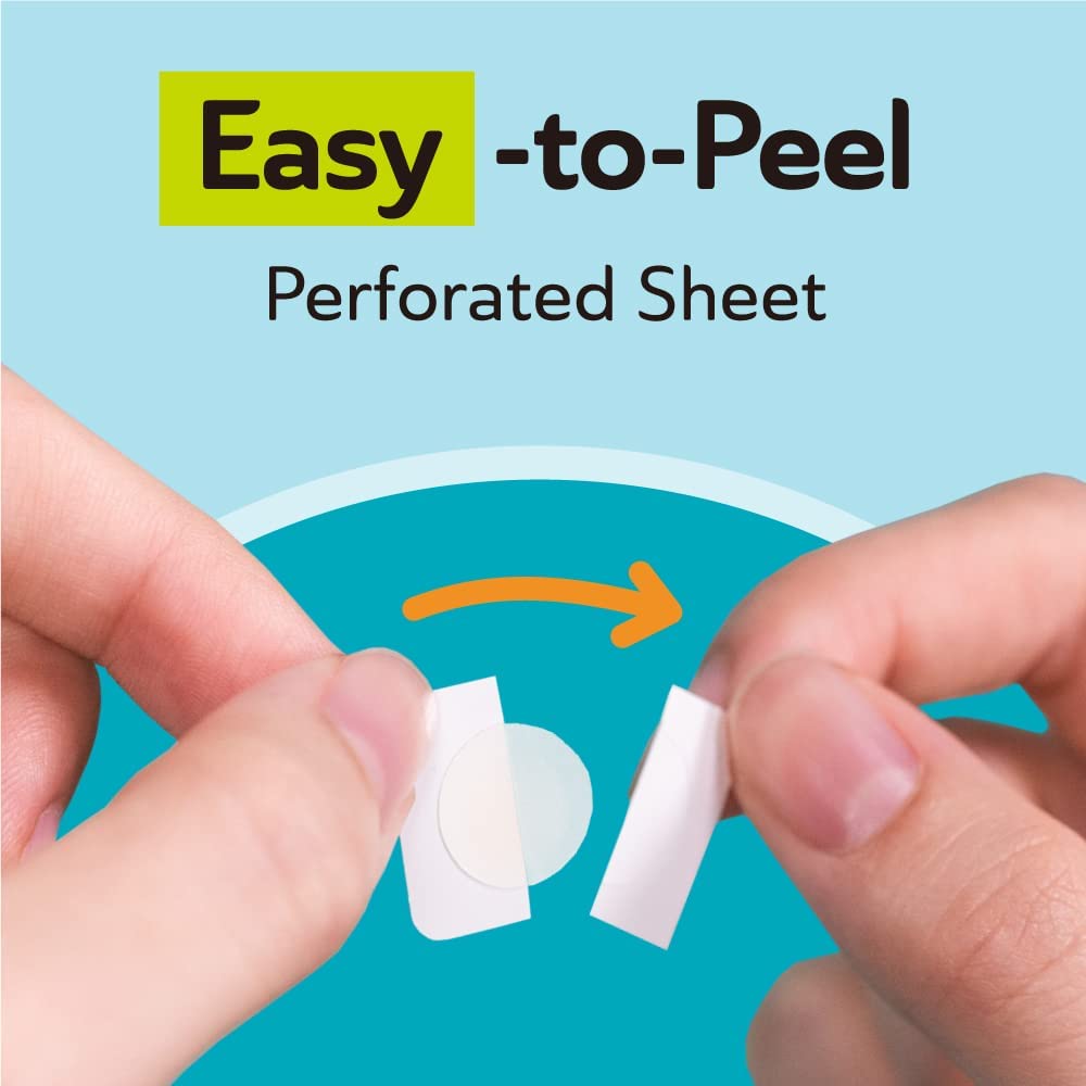 Demonstrates the product's easy-to-use design, showing how effortlessly the perforated sheet can be peeled apart.