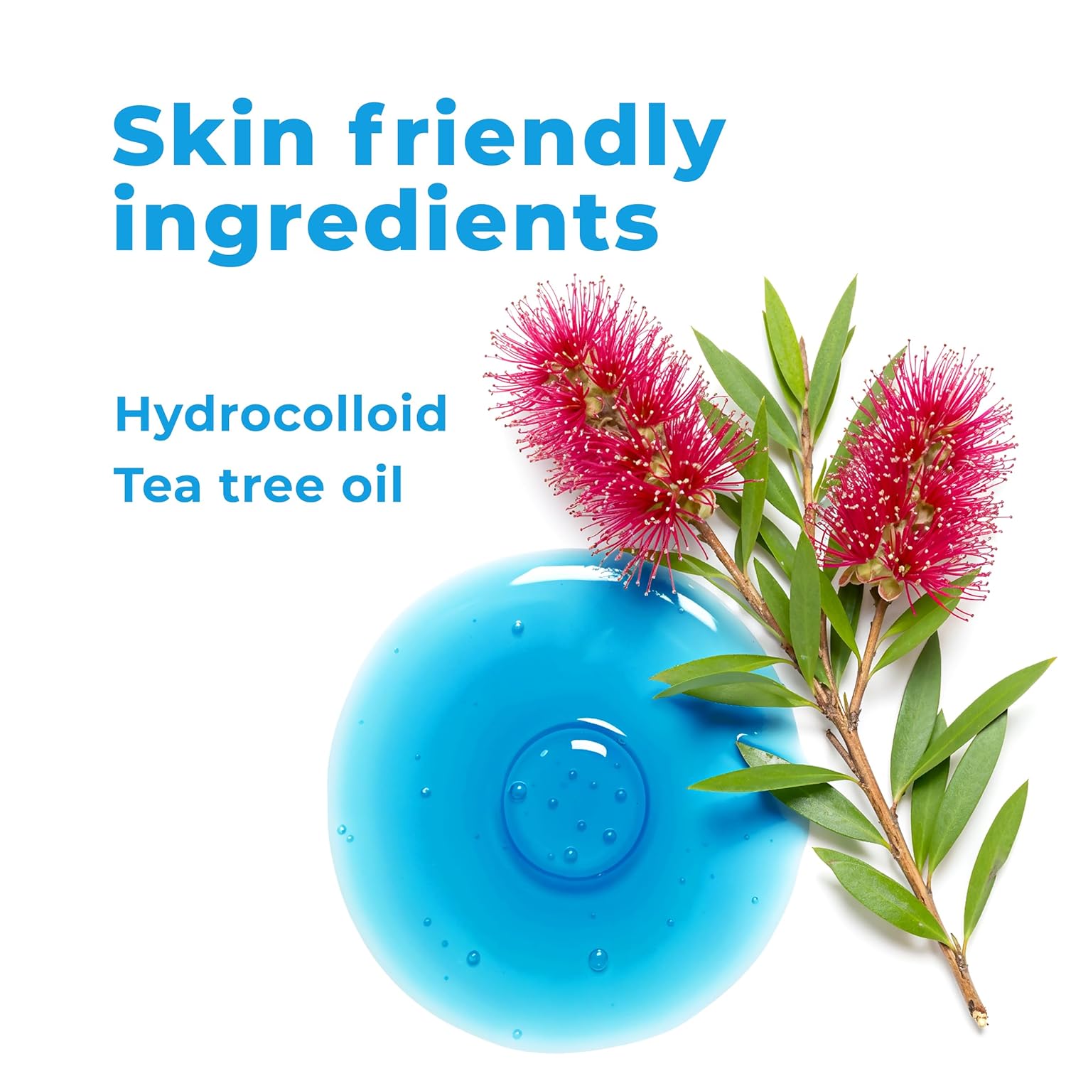 Highlights the product's use of gentle, skin-friendly ingredients to reassure customers about its safety and effectiveness for skincare.