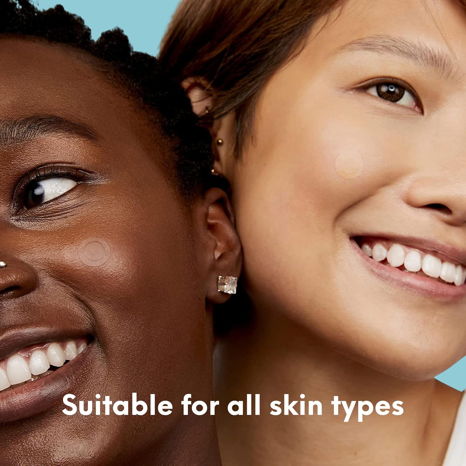 Demonstrates that the product is suitable for all skin types, showing its versatility across different ethnicities.
