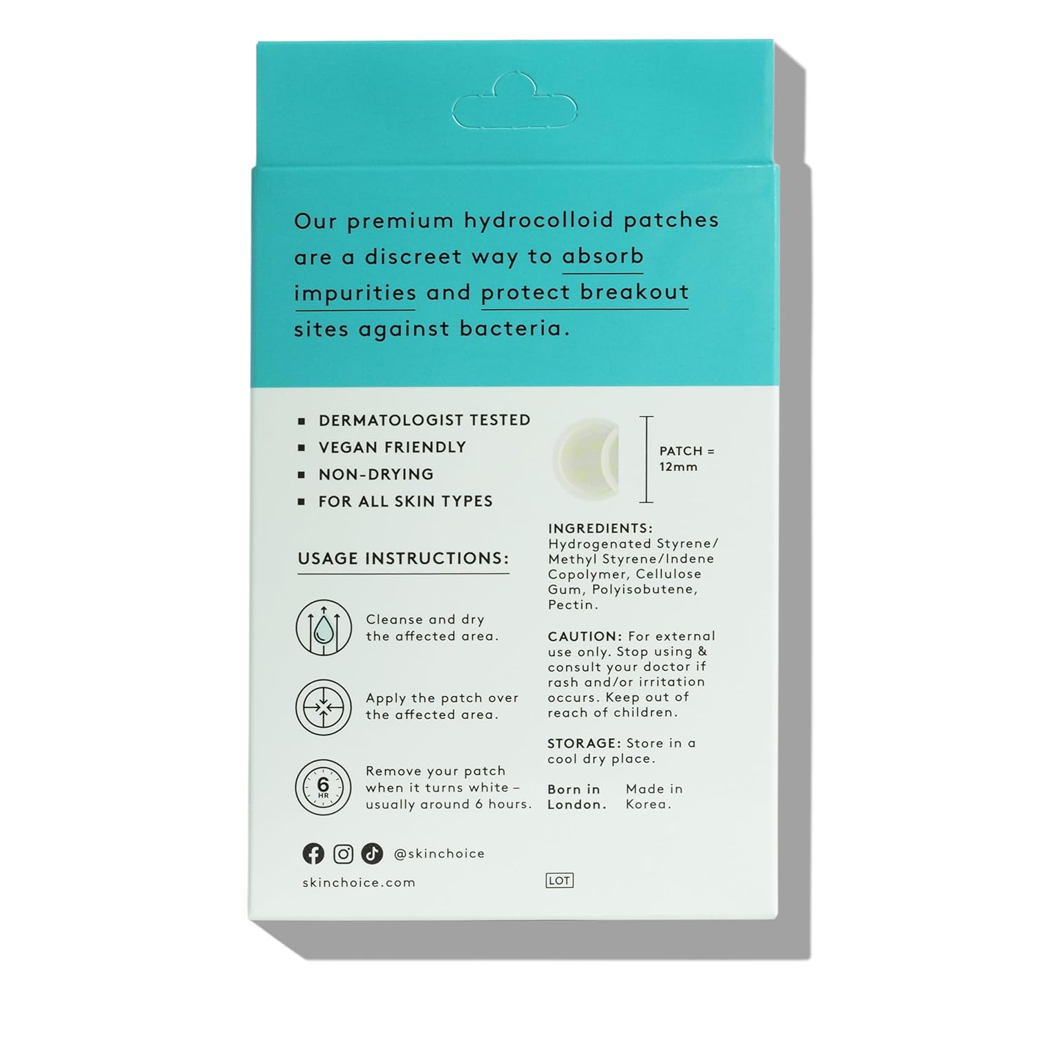 SKIN CHOICE Pimple Patch: Infographics