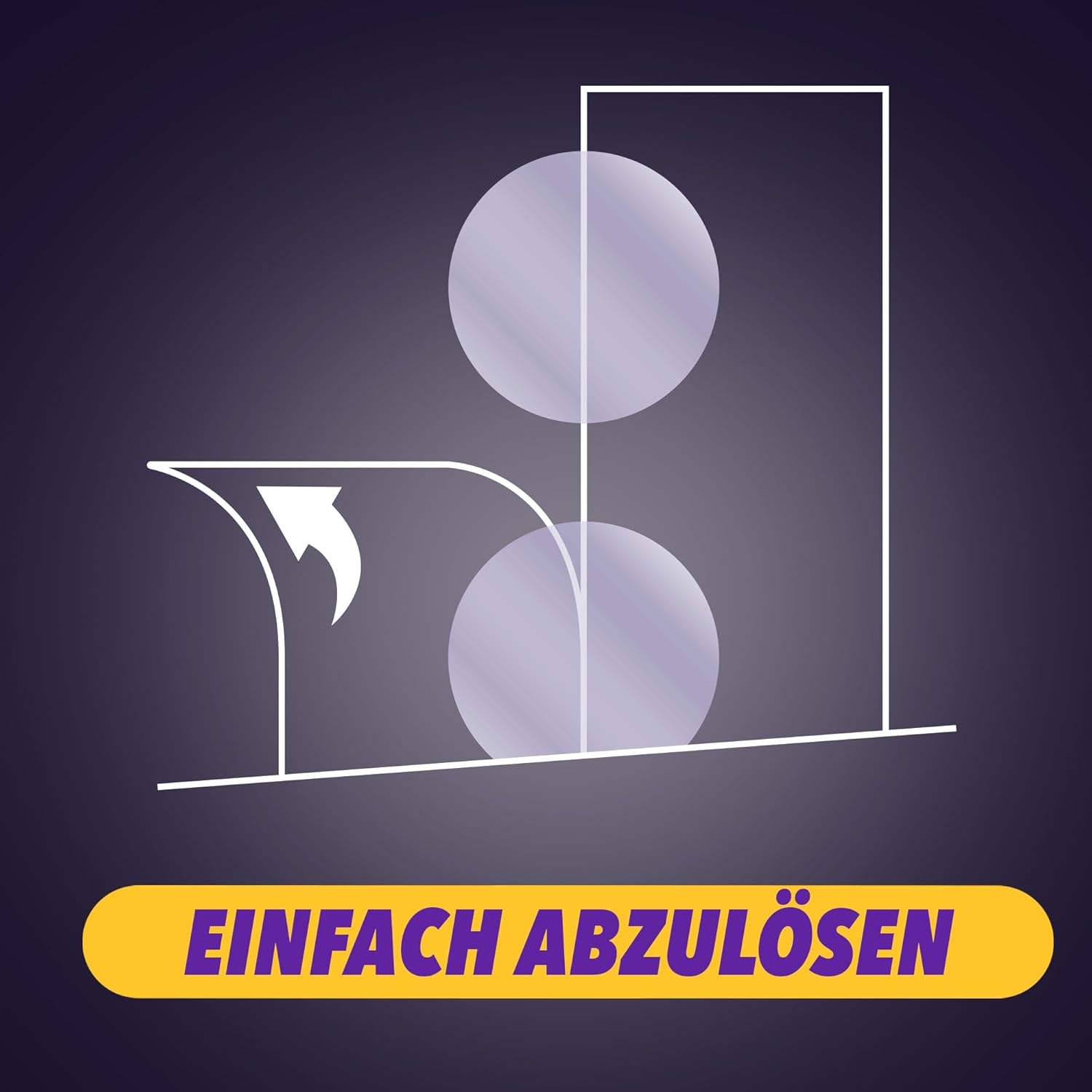 Demonstrates the simple process of removing or detaching the product, emphasizing its user-friendly design.