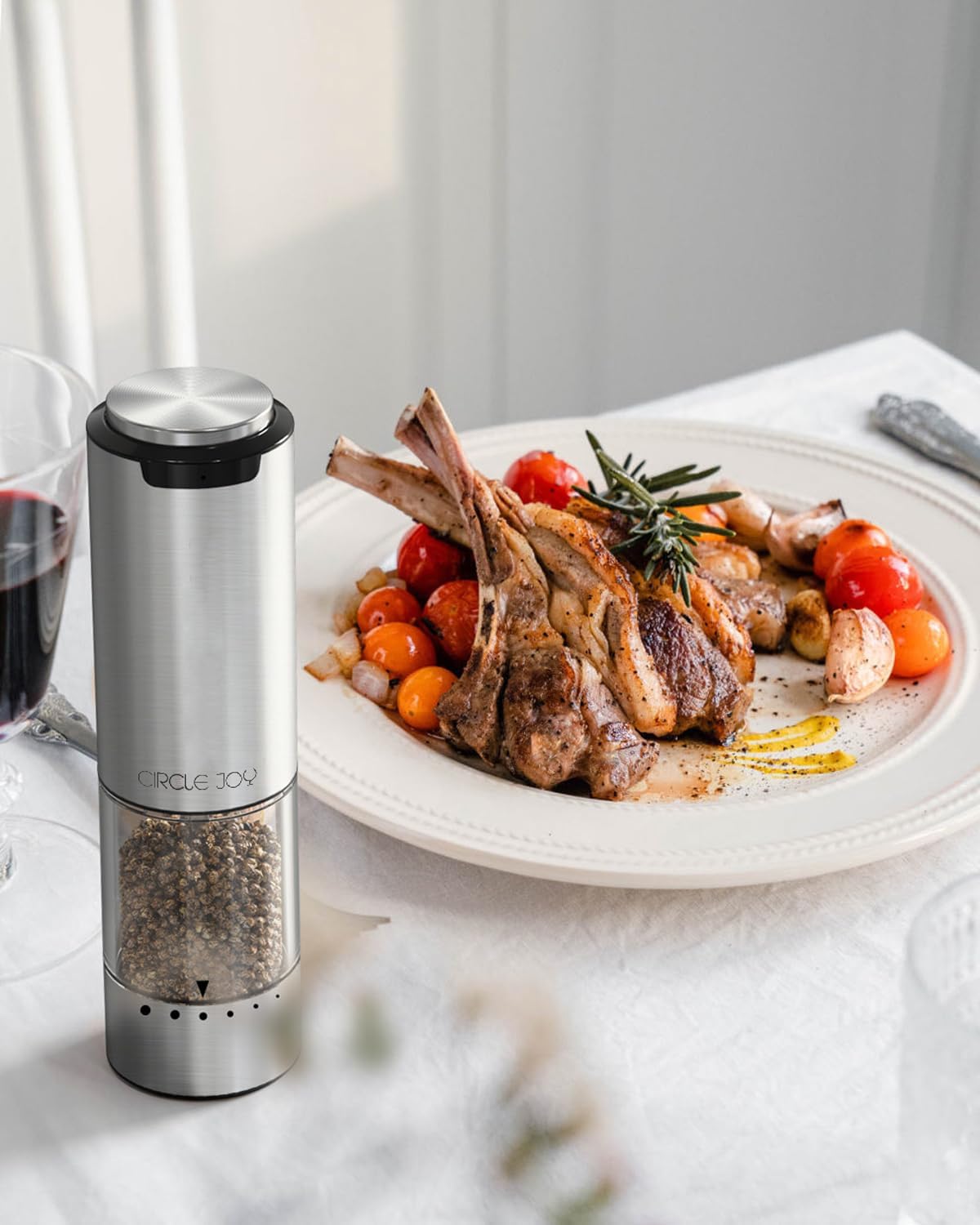Highlights the product's ability to precisely season food, enhancing the dining experience.